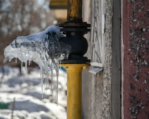 Pipe leak during winter